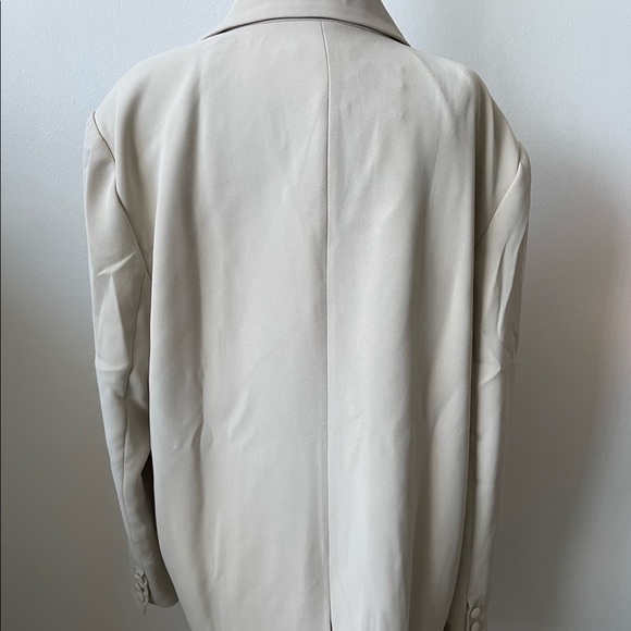 NWT Good American Peyote Boyfriend Oversized Tan Creme Blazer Size S/M - Picture 11 of 16